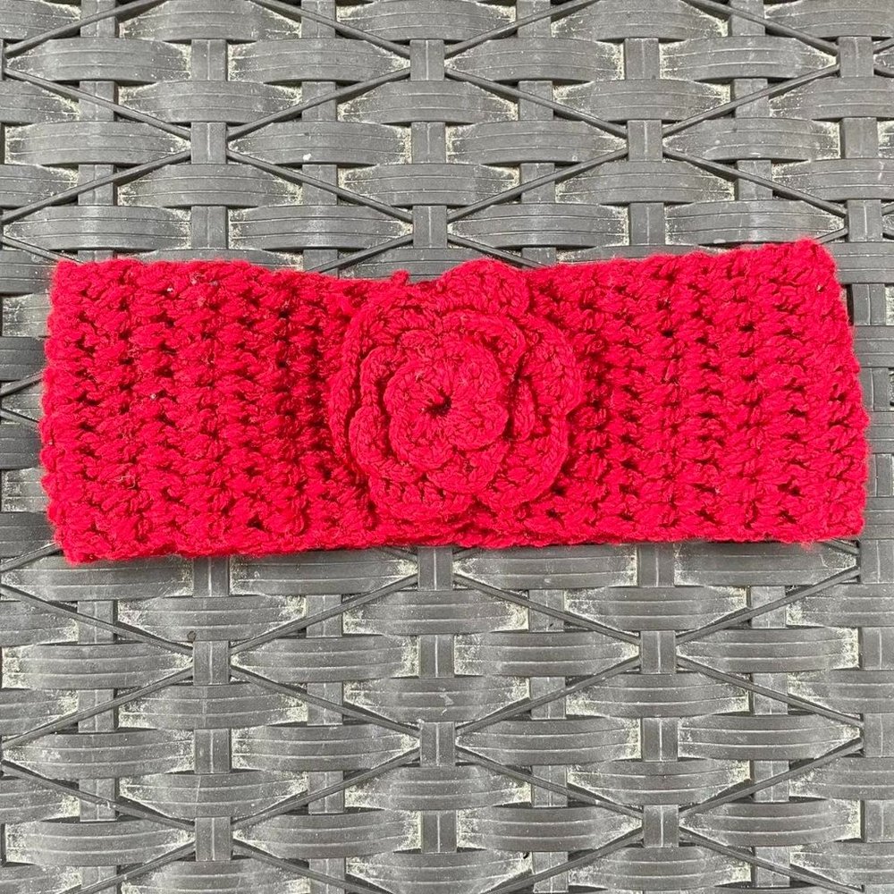 Red Knit Headband